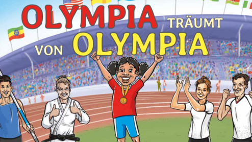 Titelseite des Buches "Olympia träumt von Olympia".